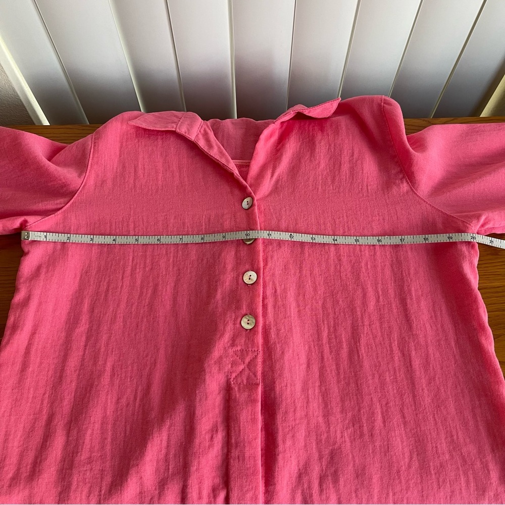 Fridaze Eleanor Linen Blouse Pink Size S - Picture 12 of 15